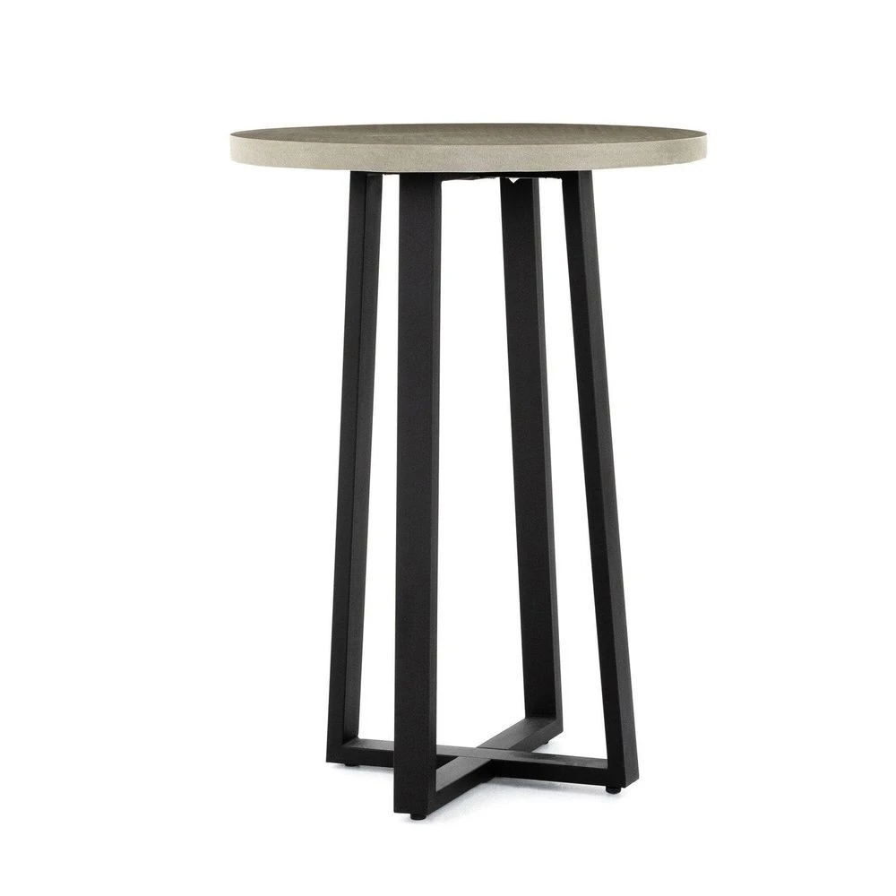 Linus Outdoor Bar Table - Light Grey 2 Linus Outdoor Bar Table - Light Grey - Image 2