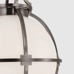 Emerson Medium Captured Globe Pendant - Antique Nickel -France and So Furniture VCS CM CHC5483ANWG D5