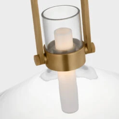 Prescott 18" Empire Pendant - Brass With Clear Glass -France and So Furniture VCS IKF IKF5451HABCG D8