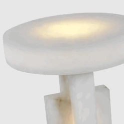 Tracy Medium Table Lamp - Alabaster -France and So Furniture VCS KW KW3922ALB D2