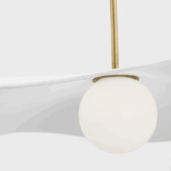 Windsor 28" Pendant - Antique Brass W/ White Shade -France and So Furniture VCS WS WS5040HABWHT D2