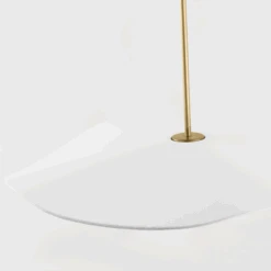 Windsor 28" Pendant - Antique Brass W/ White Shade -France and So Furniture VCS WS WS5040HABWHT D6