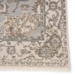 Isolde Medallion Gray/ Cream Area Rug (9'6"X12'6") -France and So Furniture VNE01 3 b01d69ee cc73 4b46 966c a58c9e33860b
