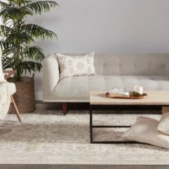 Aeneas Oriental Cream/ Light Gray Runner Rug (2'6"X8') -France and So Furniture VNE05 8