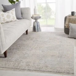 Manipur Trellis Gray/ Cream Area Rug (9'6"X12'6") -France and So Furniture VNE09 4 bfc9a637 60fc 40bf 916a a27e9d44f9b3