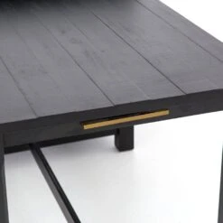 Maxwell Kitchen Island - Black Acacia -France and So Furniture VPTN 040C DET 7