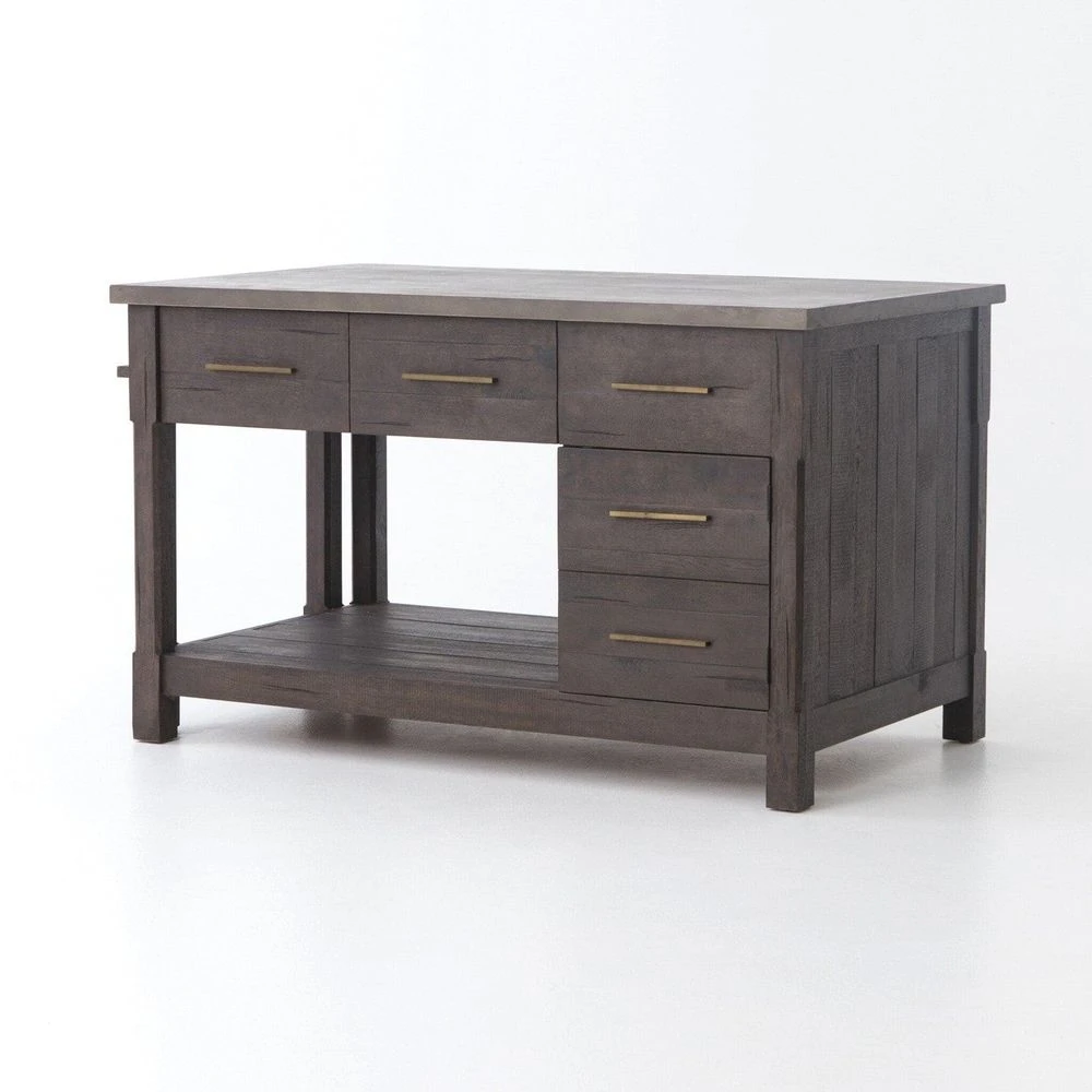 Maxwell Kitchen Island - Rubbed Black Oak 10 Maxwell Kitchen Island - Rubbed Black Oak - Image 10