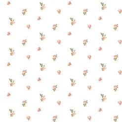 Miniature Roses Wallpaper -France and So Furniture WC410 RG MiniatureRose Rouge