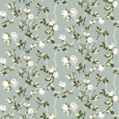 Rose Thorns Wallpaper -France and So Furniture WC411 AB RosesThorns AshBlue