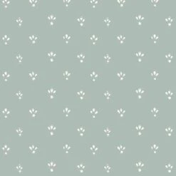 Fleur Wallpaper -France and So Furniture WC413 AB Fleur AshBlue