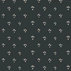 Fleur Wallpaper -France and So Furniture WC413 SB Fleur SootBlack