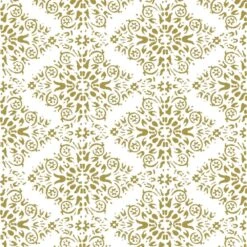 Timbre Damask Wallpaper -France and So Furniture WC414 HN TimbreDamask Honey