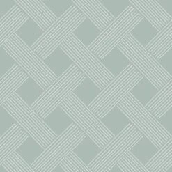 Lattice Weave Wallpaper -France and So Furniture WC415 AB LatticeWeave AshBlue
