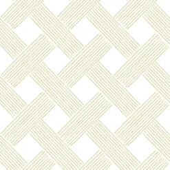 Lattice Weave Wallpaper -France and So Furniture WC415 DA LatticeWeave Daffodil