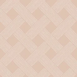Lattice Weave Wallpaper -France and So Furniture WC415 PE LatticeWeave DustyPeach