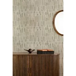 Jamaican Waves Wallpaper -France and So Furniture WCFM10 LI JamaicaWaves FreshLinen