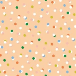 Sprinkles Wallpaper -France and So Furniture WCPK102 PE Sprinkles Peach
