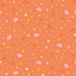 Confetti Wallpaper -France and So Furniture WCPK103 OR Confetti Orange
