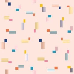 Shapes Wallpaper -France and So Furniture WCPK107 BH Stripes Blush