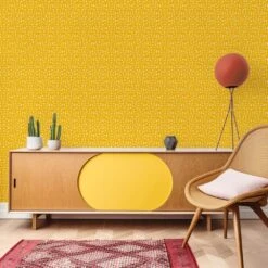 Chips Wallpaper 9 Chips Wallpaper -France and So Furniture WCPK108 YL Chips Yellow Colorful CredenzaYellow
