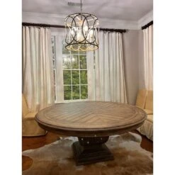 Monaco 72In Round Urn Dining Table - Natural - Wood - Round -France and So Furniture WhatsAppImage2022 11 02at18.46.30 2