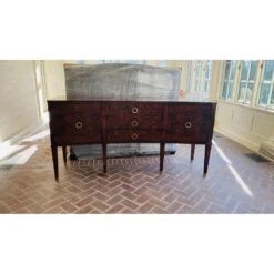 Concave Walnut Inlay Buffet 7 Concave Walnut Inlay Buffet -France and So Furniture WhatsAppImage2022 12 28at20.16.45