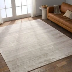 Yamir Handmade Solid Silver Area Rug (5'X8') -France and So Furniture YAS11 4 3090e76e 48ff 4751 bba5 3a1ed9de08c9