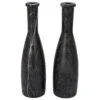 Noir Moris Decorative Candle Holder, Set Of 2, Black