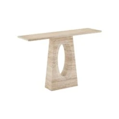 Demi Travertine Console Table