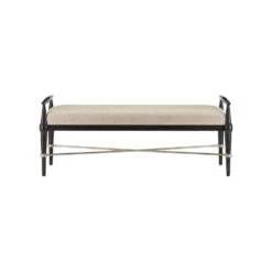 Perrin Black Bench, Finn Natural -France and So Furniture a6ff2beac54f3cde6822d146341085e5c02c6280