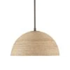 Tobago 17" Dome Pendant - Abaca Rope