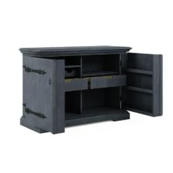Alcove Bar Cabinet - Blue -France and So Furniture aj9txqythboj57kjnrll
