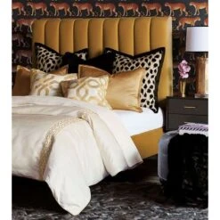 Royalty Embroidered Border Duvet Cover -France and So Furniture bb dvq 29 6b