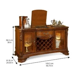 Old World Wine & Cheese Buffet - Brown -France and So Furniture bgwy7yeg9wu0e4ejgs6e