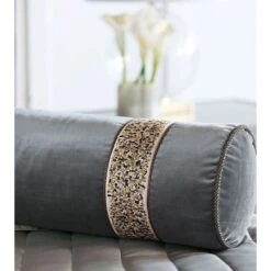 Nereida Embroidered Trim Bolster -France and So Furniture bol 444 3b