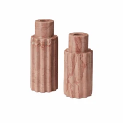 Penrose Pink Candle Holder Set Of 2