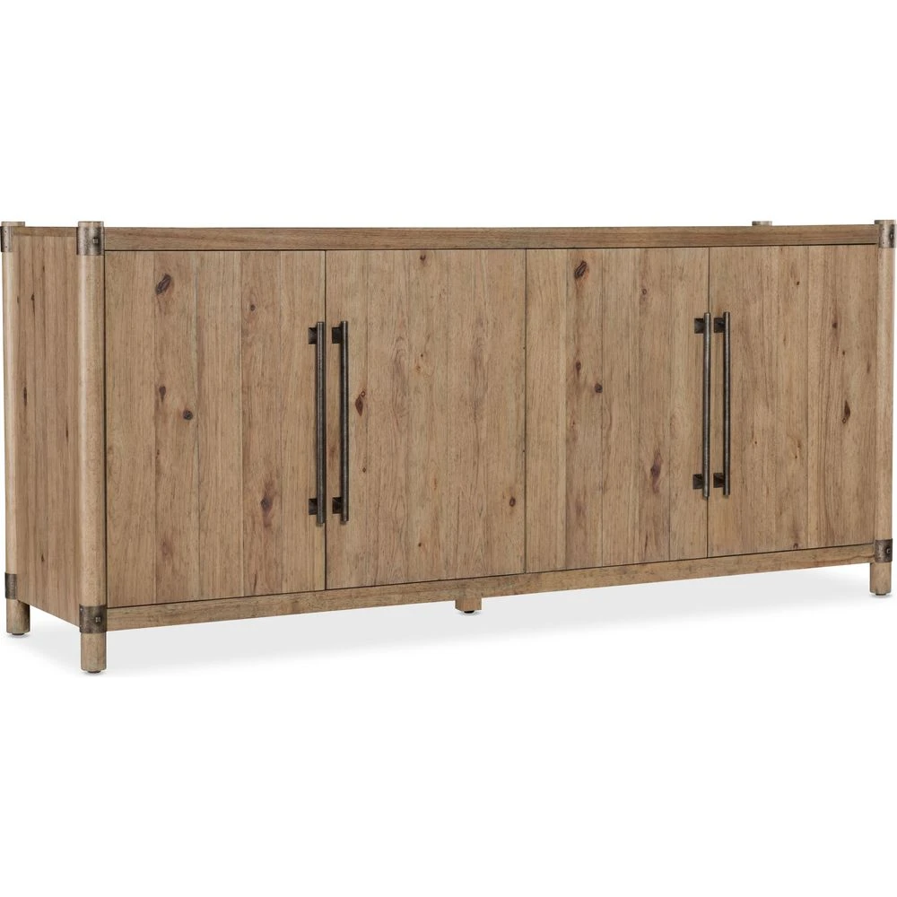 Vineyard Row Entertainment Credenza - Light Wood 2 Vineyard Row Entertainment Credenza - Light Wood - Image 2