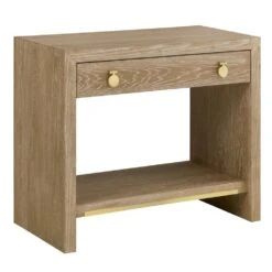Mirage Bedside Table - Weathered Oak