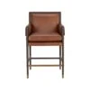 Mauti Counter Stool - Brown - Shalimar Tobacco Leather
