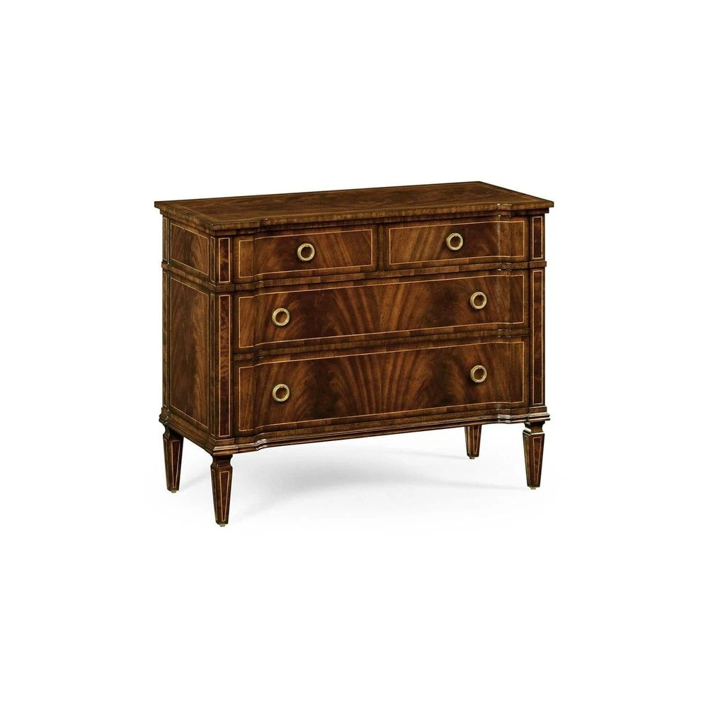 Regency Mahogany Reverse Breakfront Chest 1 Regency Mahogany Reverse Breakfront Chest