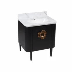 Briallen 30" Black Vanity With Oval Undermount Sink -France and So Furniture cbijepvy86vdndmiodms