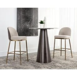 Lavania Barstool - Meg Taupe / Porcini Taupe -France and So Furniture ce90b619 874f 40bb ad78 5b3c9d2957c1 large a47525dd 54af 4bce bc19 4b2dd635a9a3