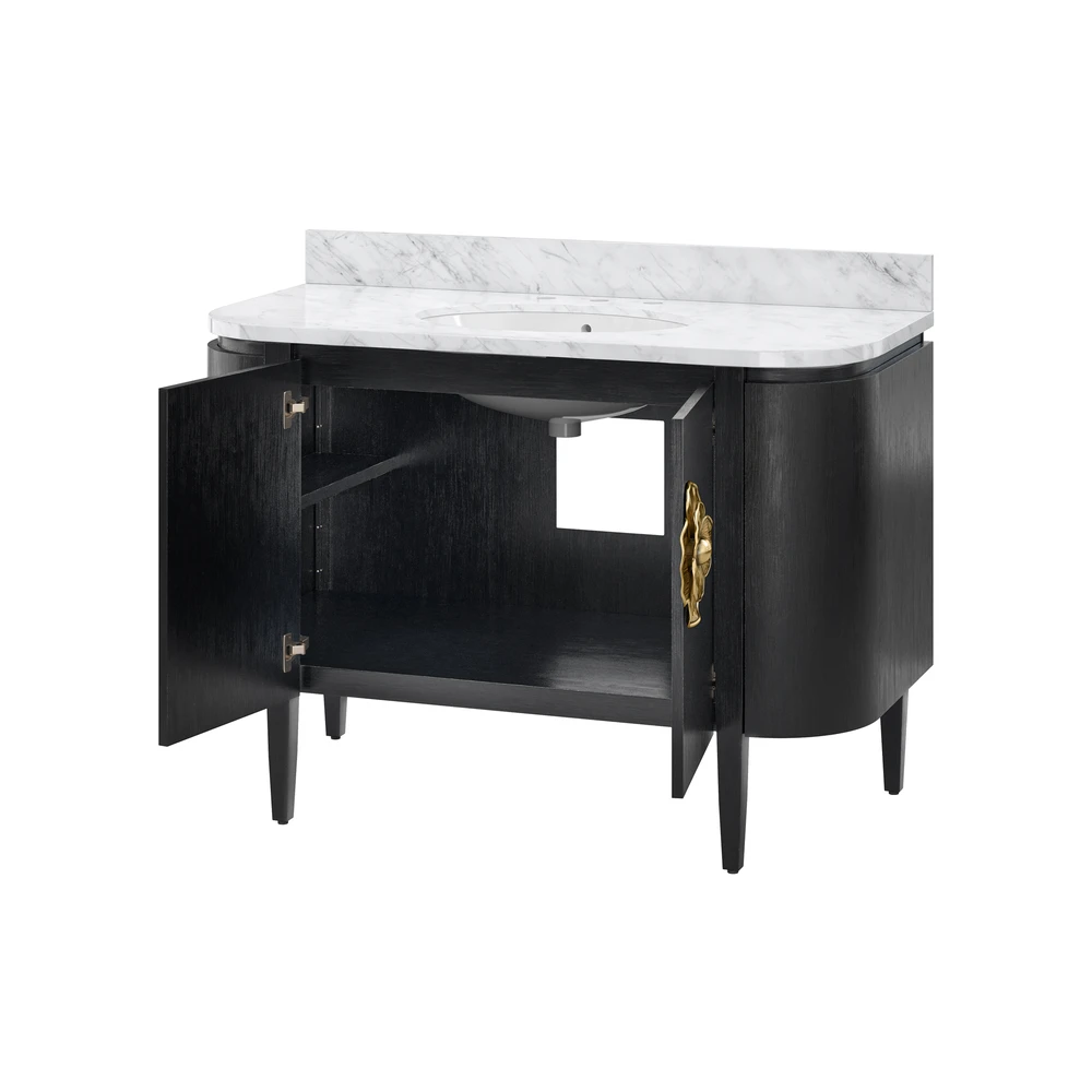 Briallen 48" Black Vanity With Oval Undermount Sink 5 Briallen 48" Black Vanity With Oval Undermount Sink - Image 5