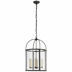 Meadowbrook Medium Round Lantern - Bronze