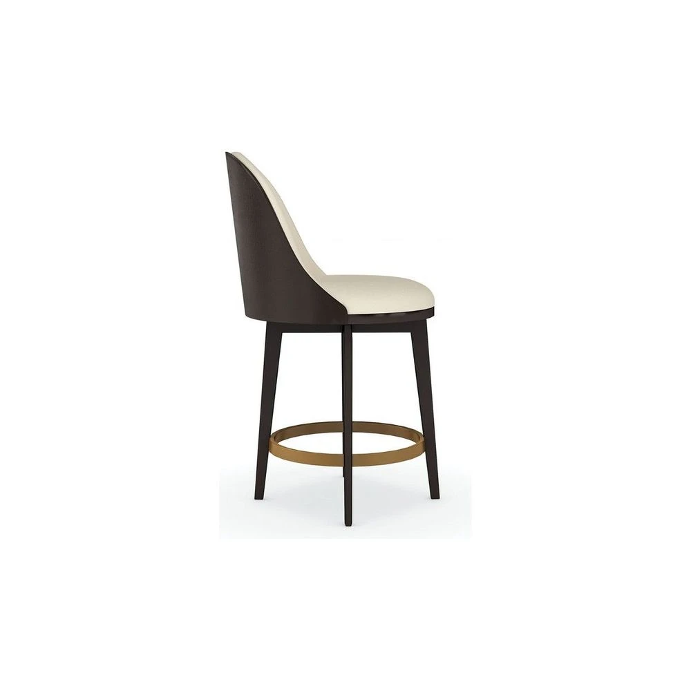 Encore Counter Stool - Brown, Gold, Beige 4 Encore Counter Stool - Brown, Gold, Beige - Image 4