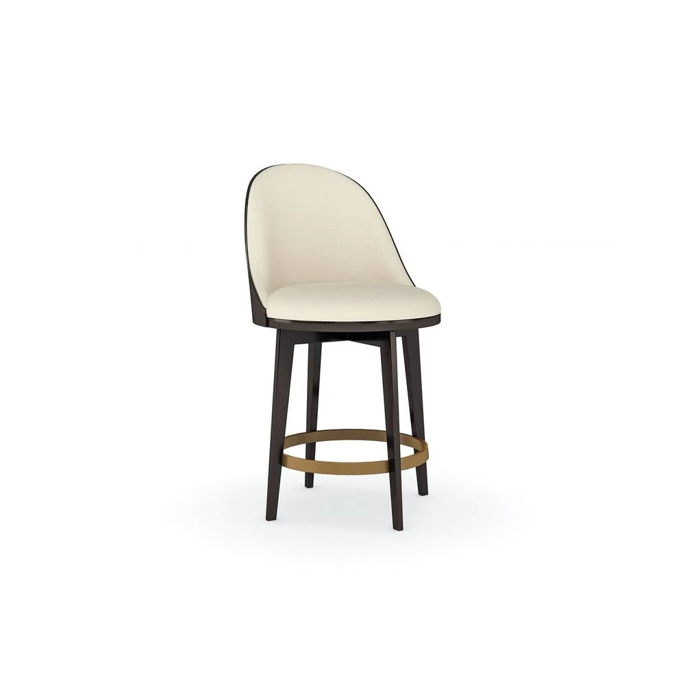 Encore Counter Stool - Brown, Gold, Beige 3 Encore Counter Stool - Brown, Gold, Beige - Image 3