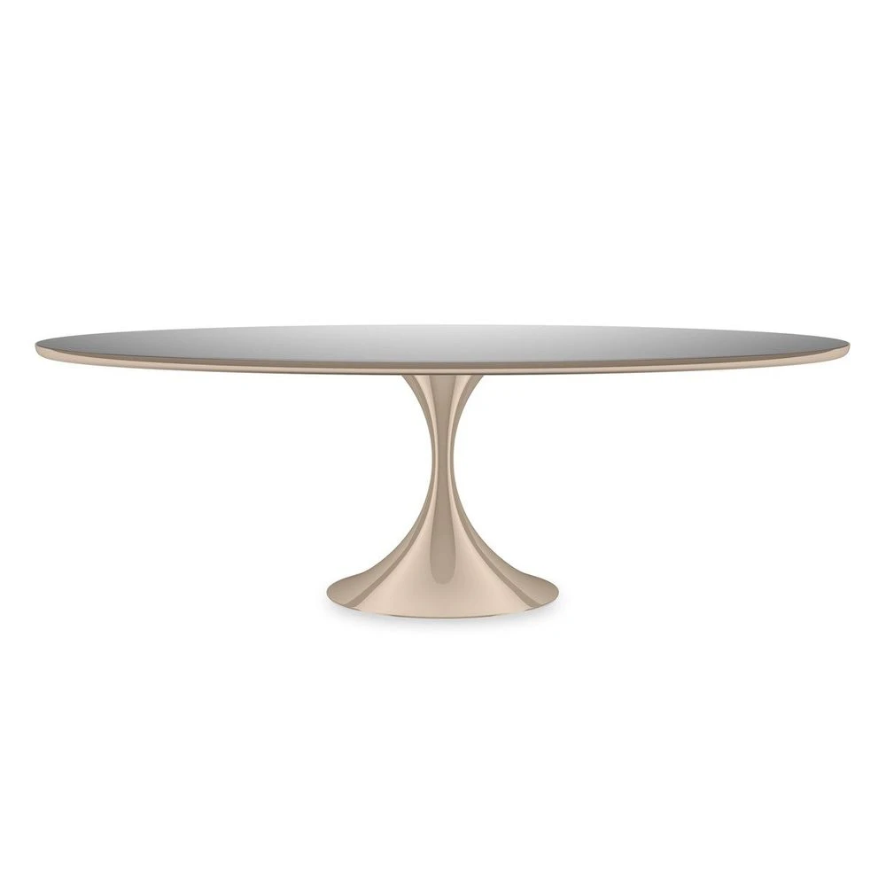 Eternal 96 Oval Dining Table - Whisper Gold 1 Eternal 96 Oval Dining Table - Whisper Gold