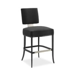 Allocated Counter Stool - Black, Gold