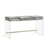 Quentin Hide Desk - Brass