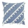 Jolly Diagonal Trim Decorative Pillow